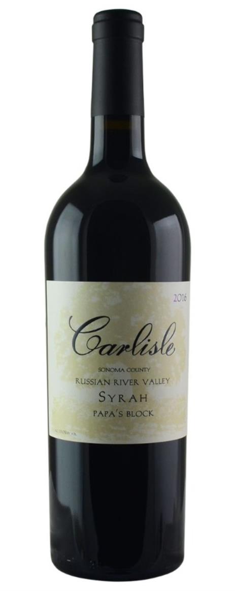 2016 Carlisle Winery Syrah Papa's Block