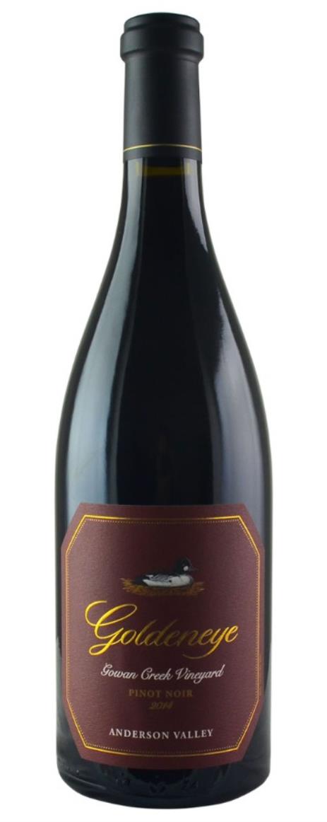 2014 Goldeneye (Duckhorn) Pinot Noir Gowan Creek Vineyard