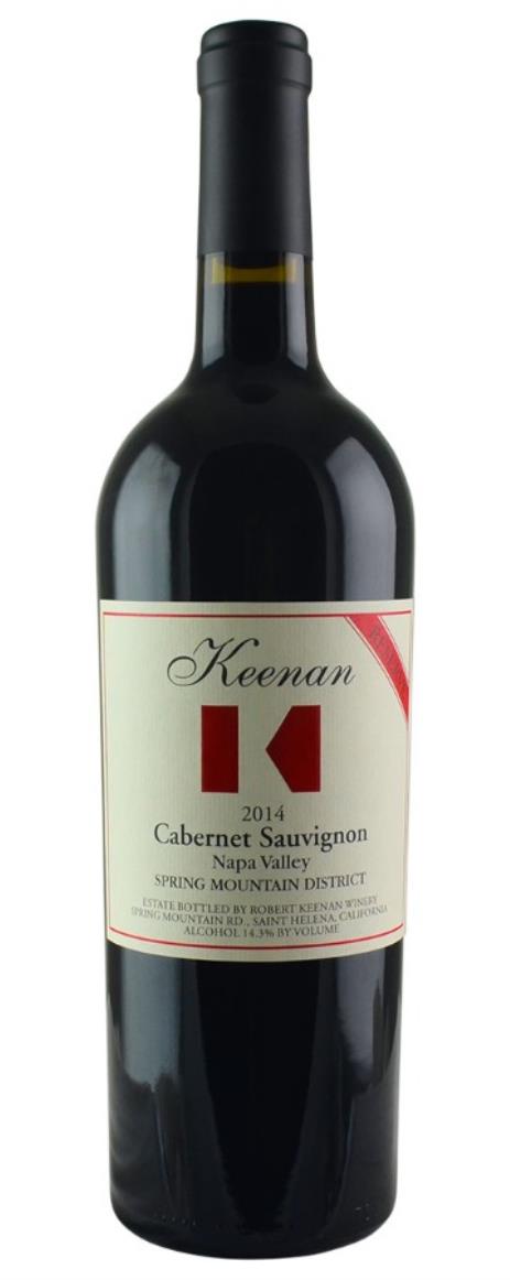 2014 Robert Keenan Winery Cabernet Sauvignon Reserve Spring Mountain