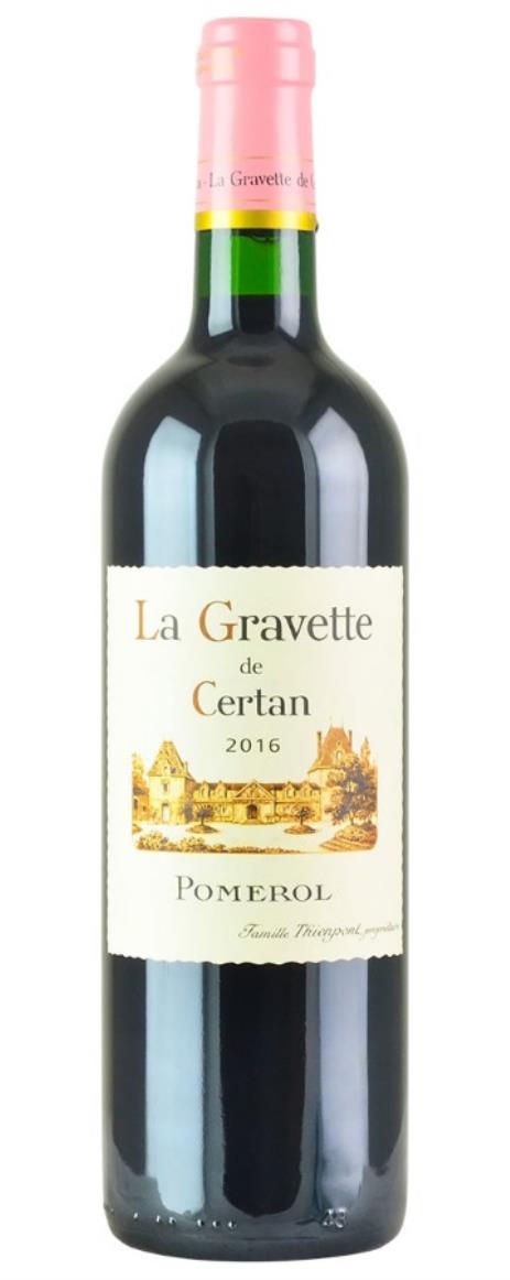 2016 La Gravette de Certan Bordeaux Blend