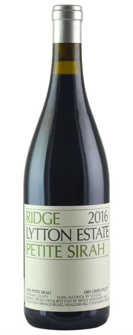 2016 Ridge Lytton Estate Petite Sirah