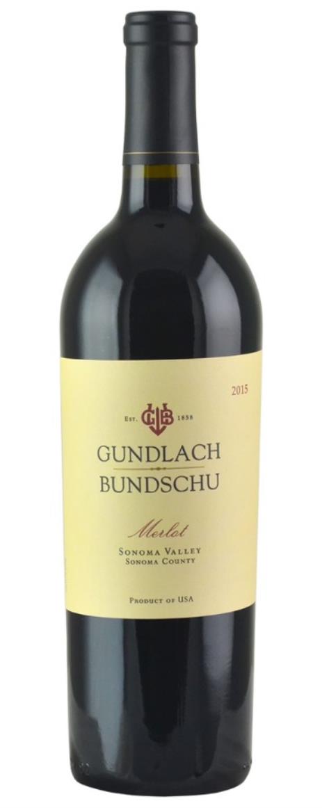 2015 Gundlach-Bundschu Merlot Estate Vineyard