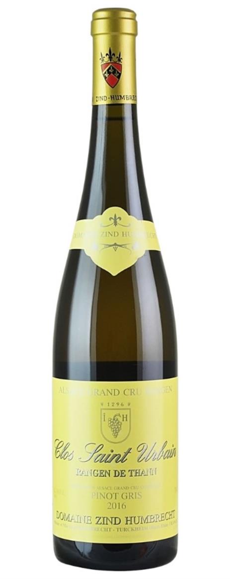 2016 Domaine Zind Humbrecht Pinot Gris Rangen de Thann Clos St Urbain