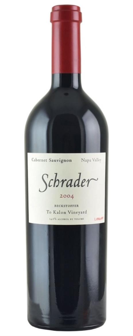 2004 Schrader Cellars Cabernet Sauvignon Beckstoffer To Kalon Vineyard