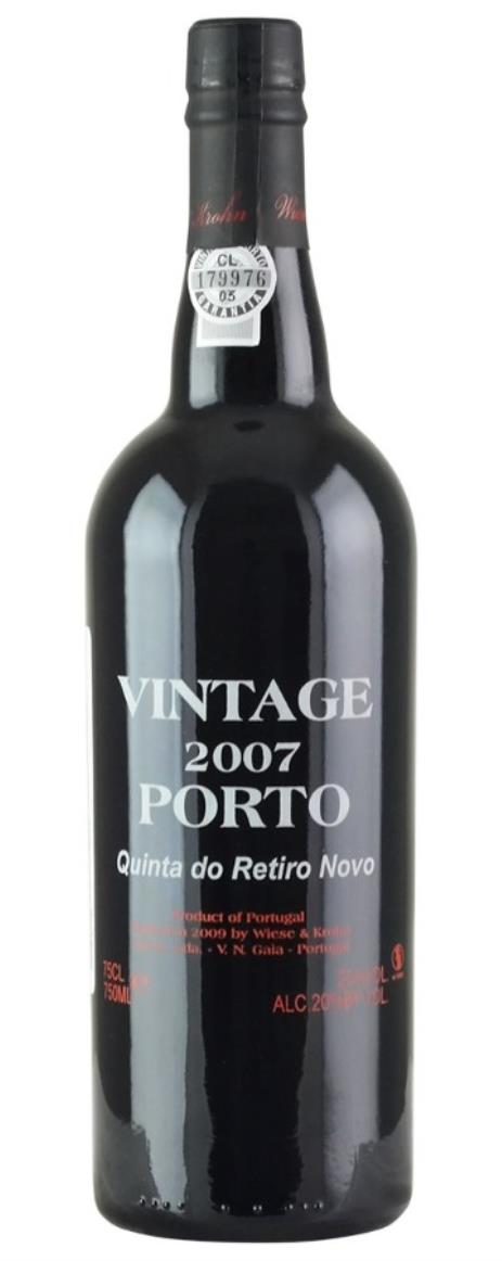 2007 Wiese and Krohn Vintage Port Quinta do Retiro Novo