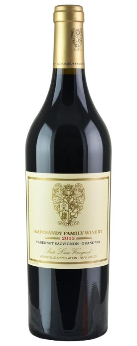 2015 Kapcsandy Family Winery Cabernet Sauvignon Grand Vin  State Lane Vineyard