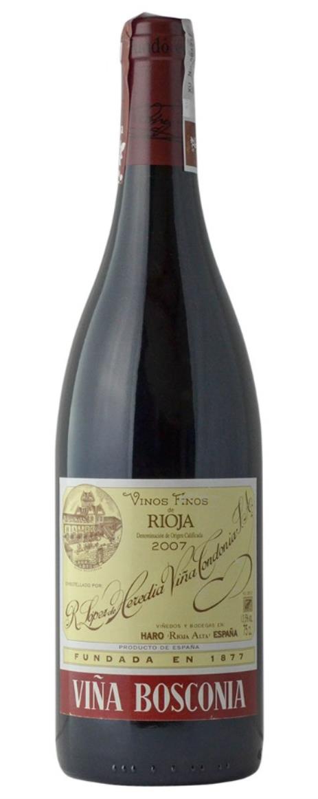 2007 Lopez De Heredia Rioja Vina Bosconia Reserva