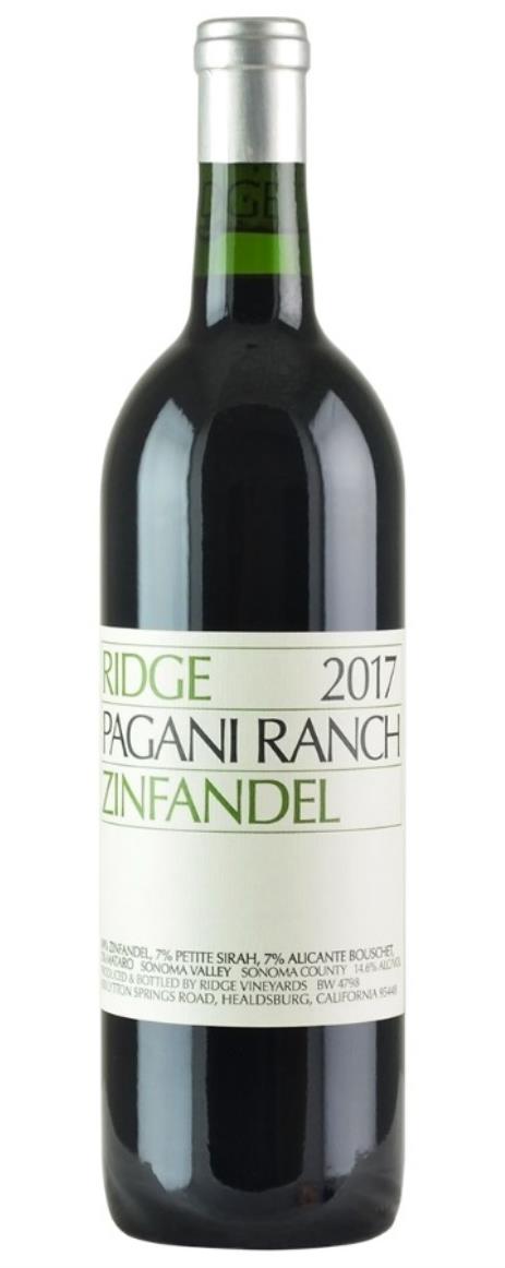 2017 Ridge Zinfandel Pagani Ranch