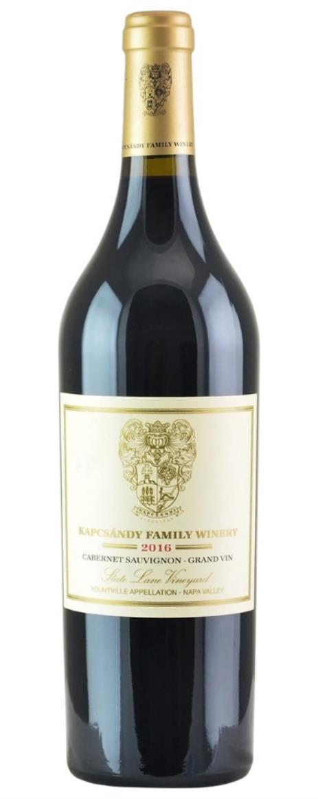 2016 Kapcsandy Family Winery Cabernet Sauvignon Grand Vin  State Lane Vineyard
