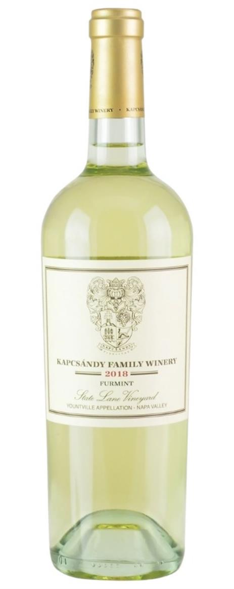 2018 Kapcsandy Family Winery Furmint State Lane Vineyard