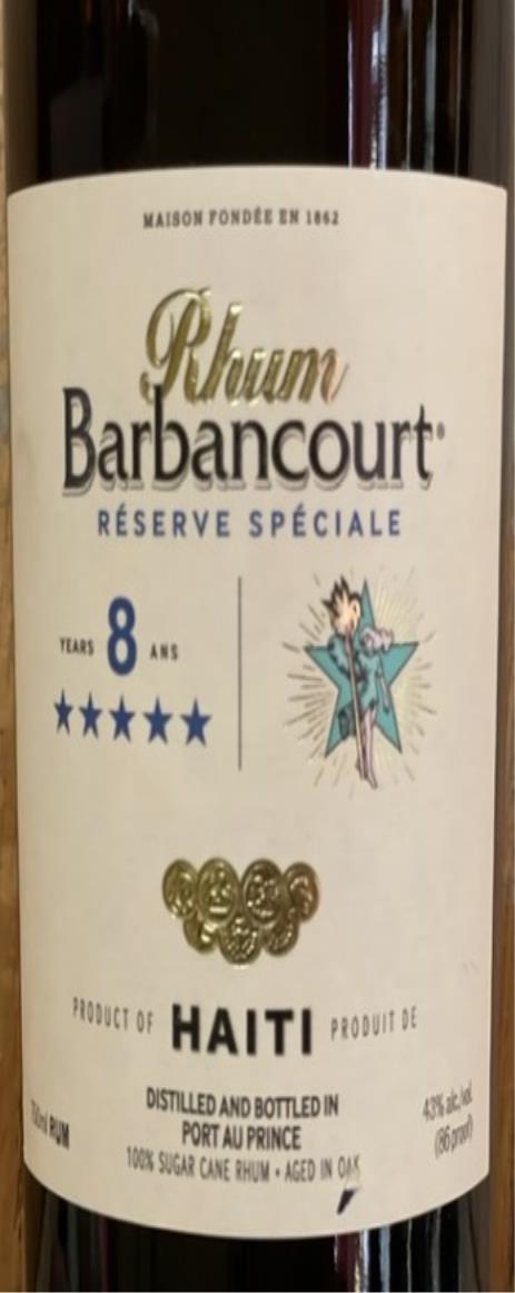 Barbancourt 8 Year "5 Star" Rhum