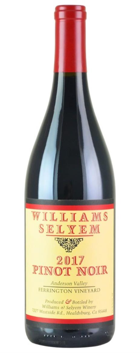 2017 Williams Selyem Pinot Noir Ferrington Vineyard