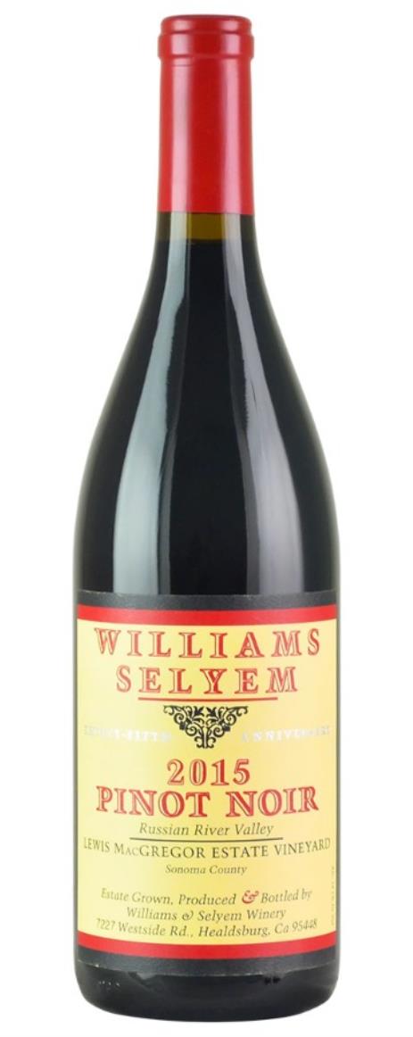 2015 Williams Selyem Lewis MacGregor Estate Vineyard Pinot Noir