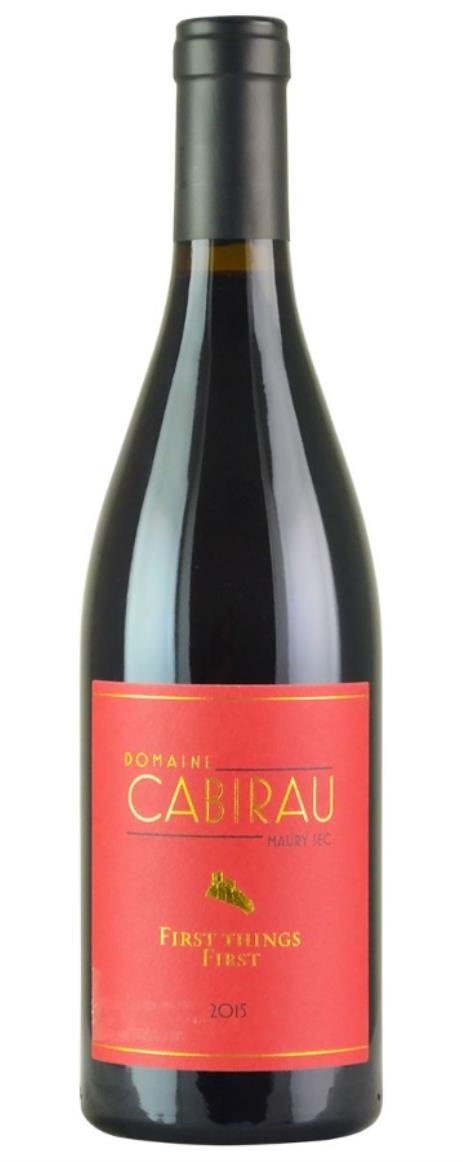 2015 Domaine Cabirau Serge & Nicolas First Things First