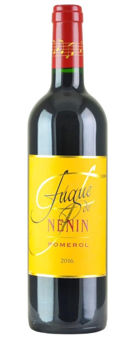 2016 Fugue de Nenin Bordeaux Blend
