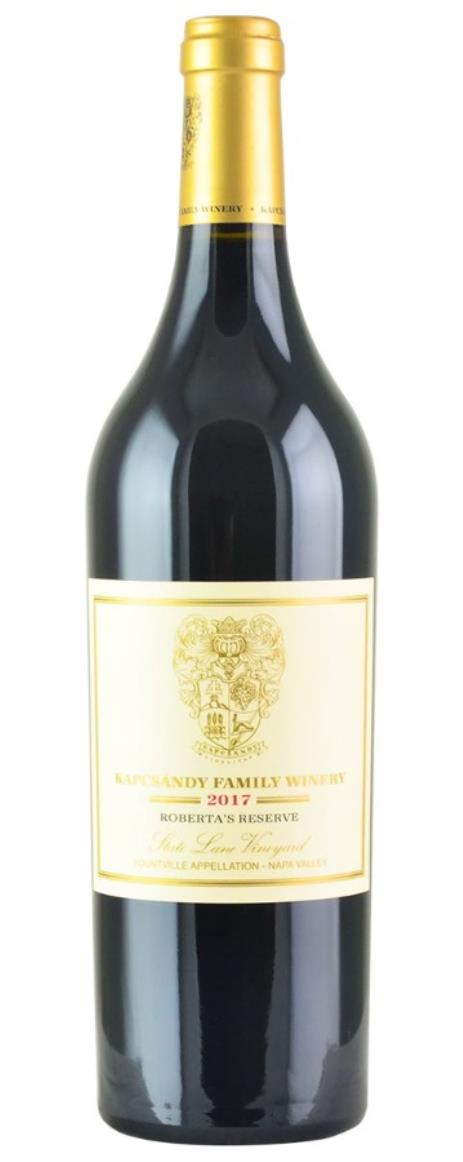 2017 Kapcsandy Family Winery Roberta's Reserve State Lane Vineyard