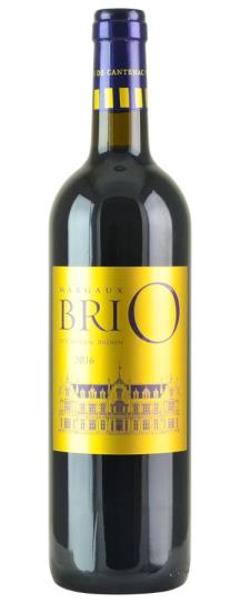 2016 Cantenac Brown Brio de Cantenac Brown