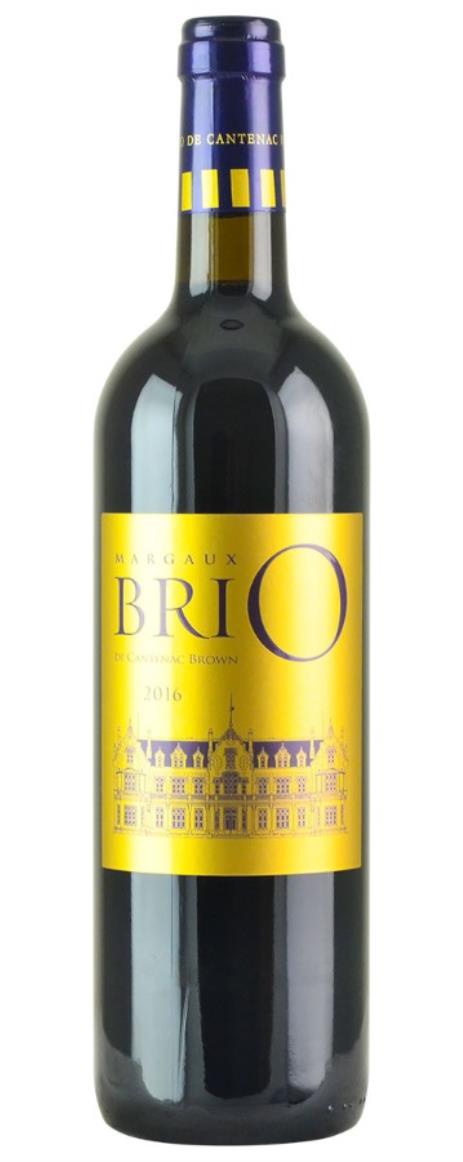 2016 Cantenac Brown Brio de Cantenac Brown