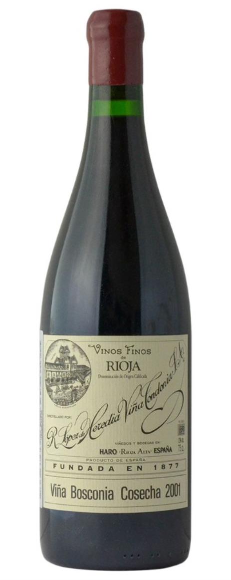 2001 Lopez De Heredia Rioja Vina Bosconia Gran Reserva