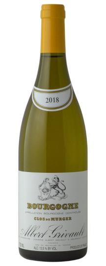 2018 Domaine Albert Grivault Bourgogne Blanc Clos du Murger