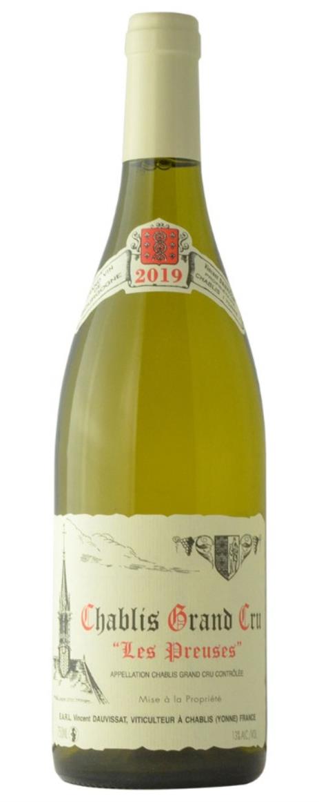 2019 Domaine Vincent Dauvissat Chablis les Preuses Grand Cru
