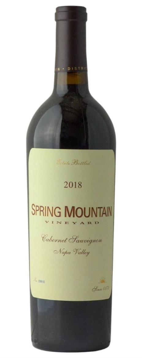 2018 Spring Mountain Vineyard Cabernet Sauvignon