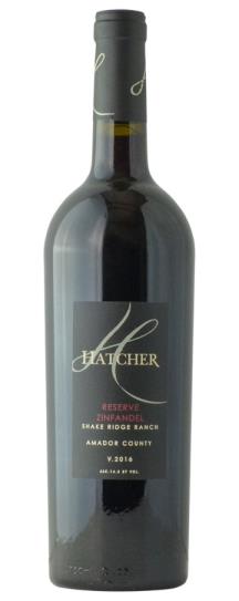 2016 Hatcher Winery Shake Ridge Ranch Reserve Zinfandel