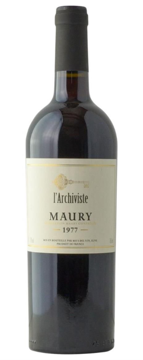 1977 Muse Vintage Wines L'Archiviste Maury Vin Doux Naturel