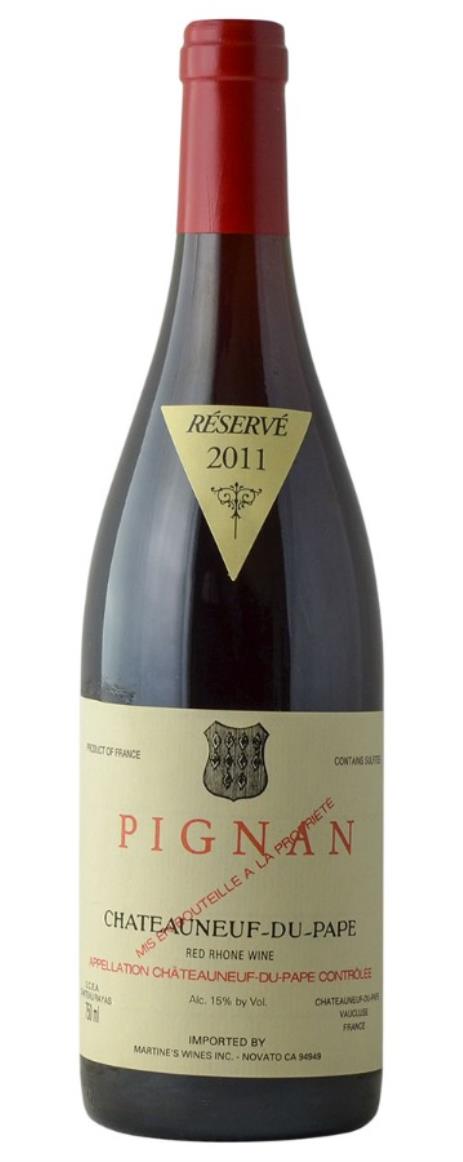 2011 Chateau Rayas Chateauneuf du Pape Pignan Reserve