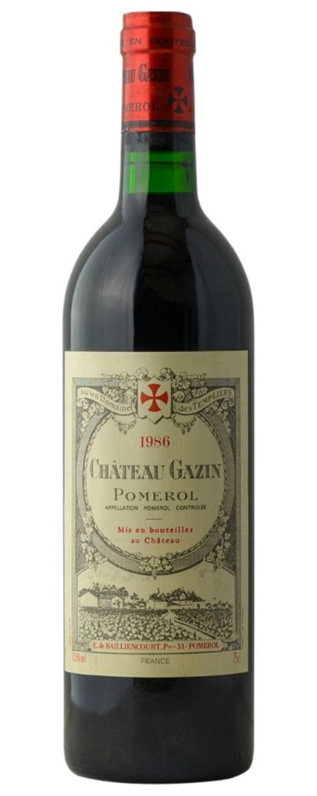 1986 Gazin Bordeaux Blend