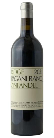 2021 Ridge Zinfandel Pagani Ranch