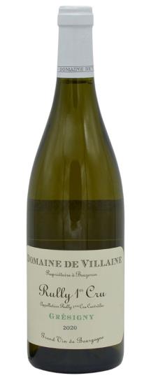 2020 A et P de Villaine Rully Blanc 1er Cru Gresigny