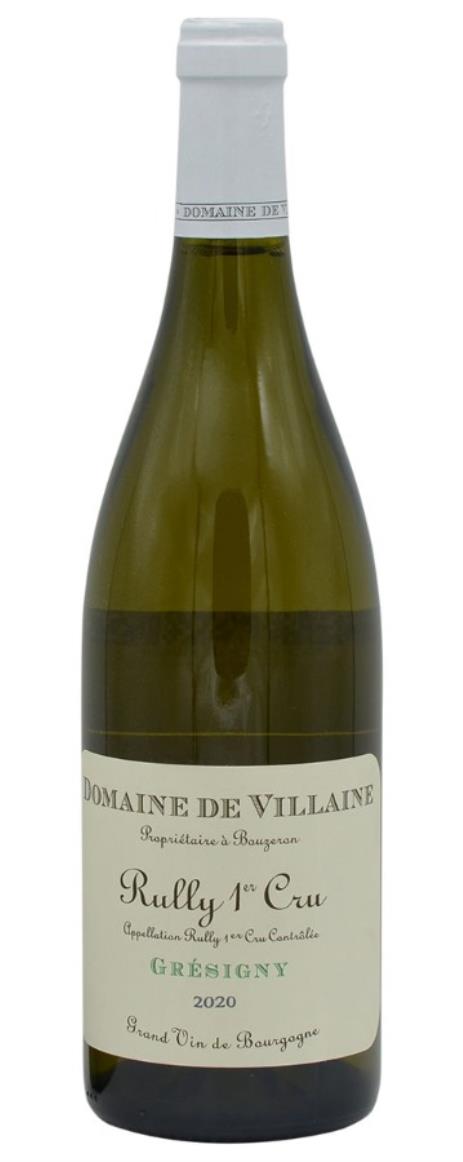2020 A et P de Villaine Rully Blanc 1er Cru Gresigny