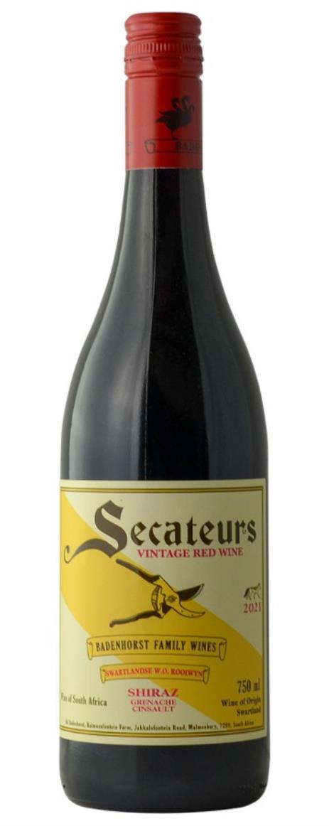 2021 A. A. Badenhorst Red Blend Secateurs