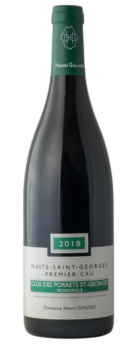 2018 Domaine Henri Gouges Nuits St Georges Clos des Porrets St Georges
