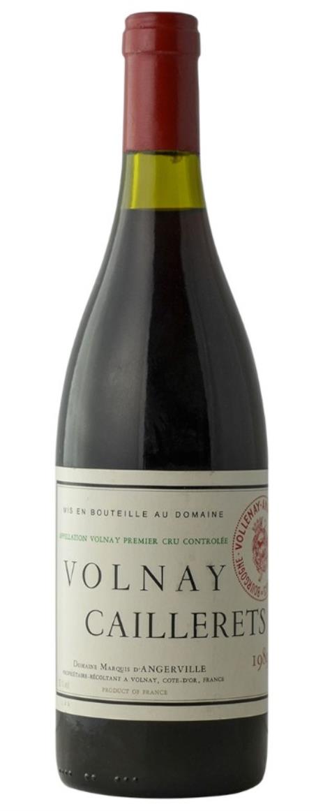 Buy 1989 Marquis d'Angerville Volnay Caillerets 750ML Online