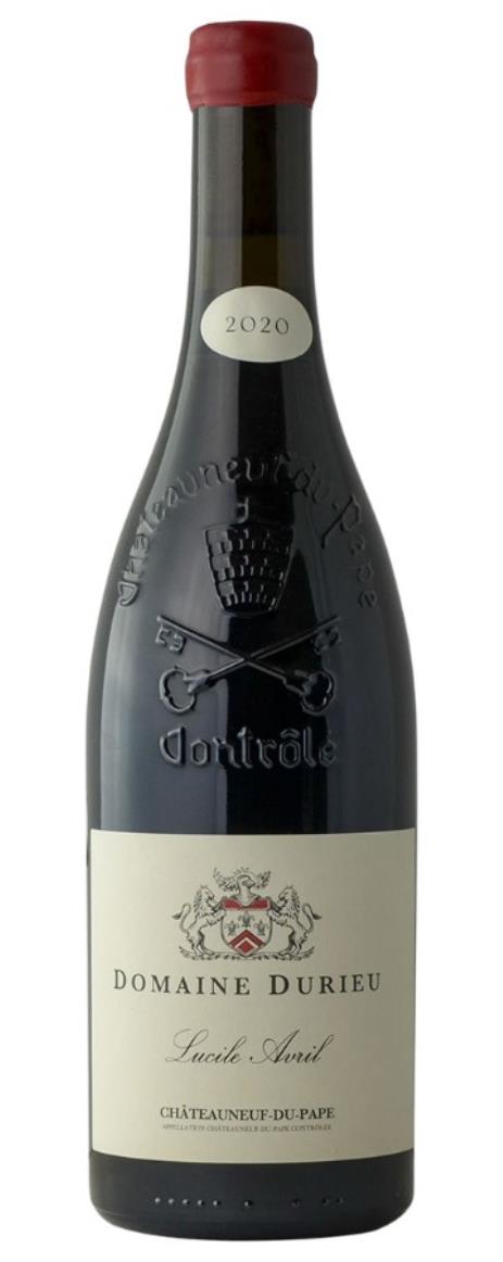 2020 Domaine Durieu Chateauneuf du Pape Cuvee Lucile Avril