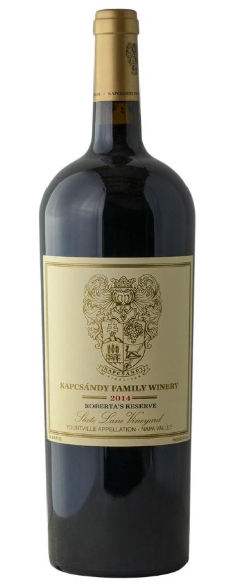 2014 Kapcsandy Family Winery Roberta's Reserve State Lane Vineyard
