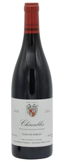 2020 Domaine Cheysson Chiroubles Clos les Farges