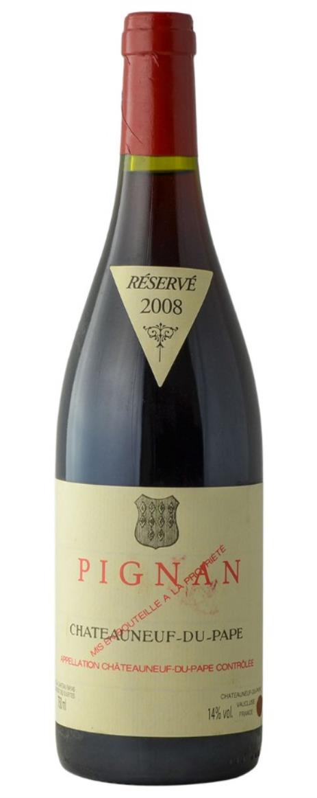 2008 Chateau Rayas Chateauneuf du Pape Pignan Reserve