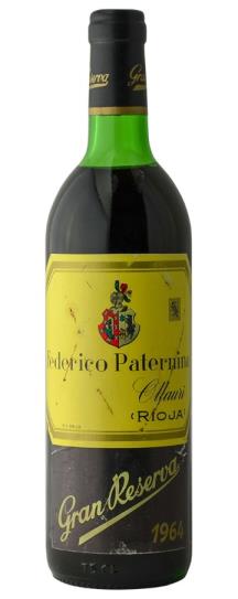 1964 Paternina, Bodegas Federico Gran Reserva