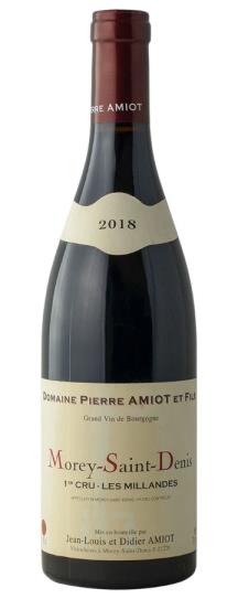2018 Domaine Pierre Amiot Morey Saint Denis Les Millandes 1er Cru Bin Soiled Label