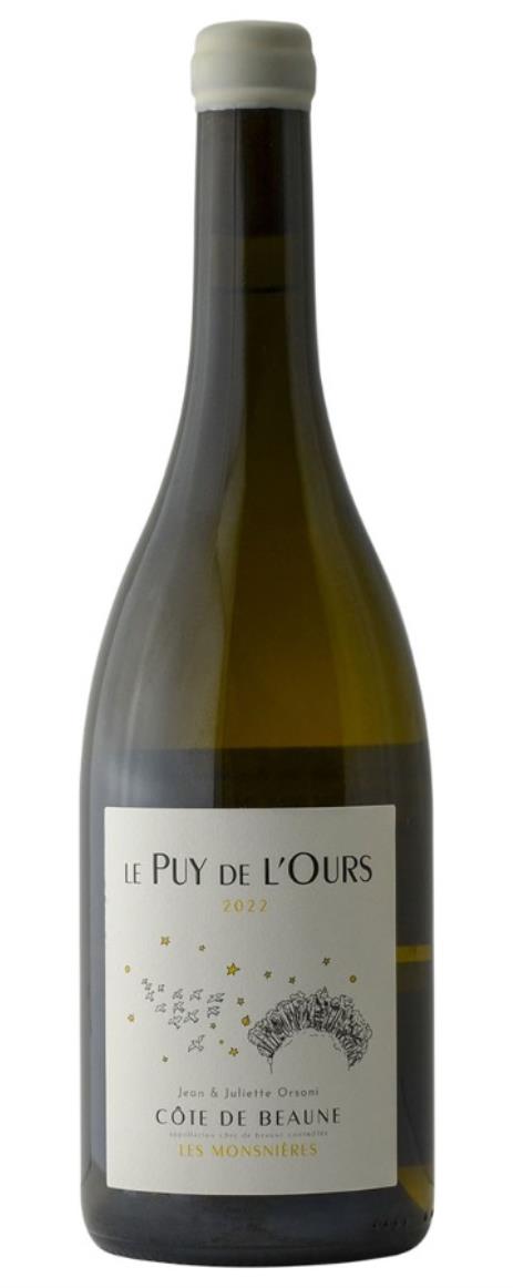 2022 Le Puy de L'Ours Cote de Beaune Les Monsnieres