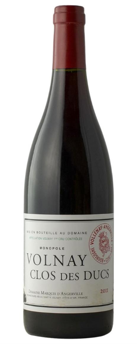 2011 Marquis d'Angerville Volnay Clos des Ducs Torn Label