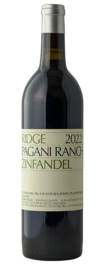 Ridge Pagani Ranch Zinfandel 2021 750 ml.