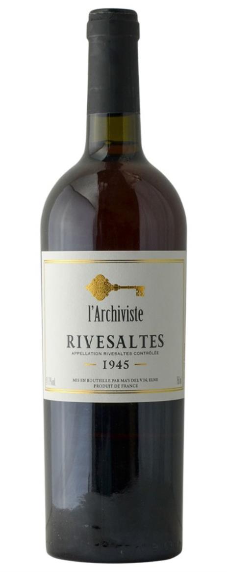 1945 Muse Vintage Wines Rivesaltes L'Archiviste