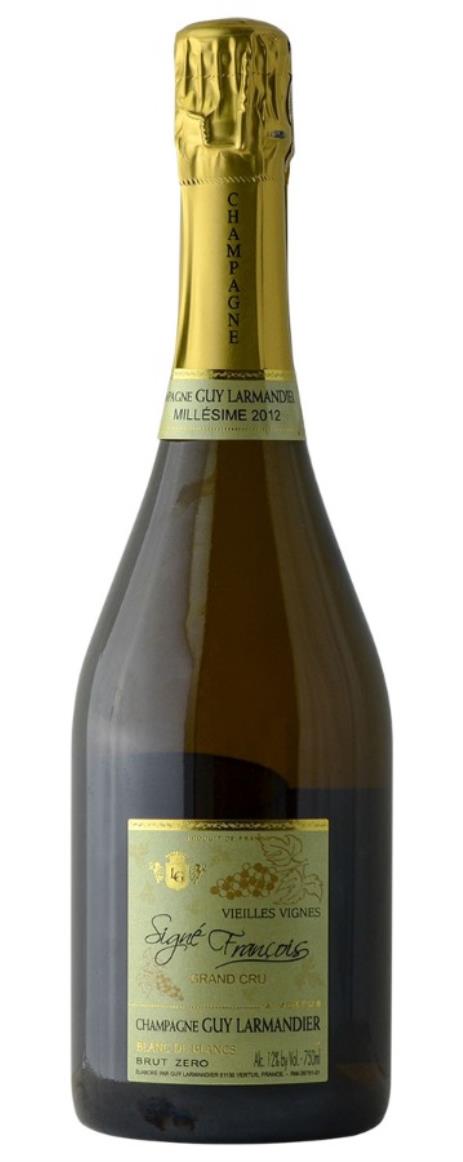 2012 Guy Larmandier Cuvee Signe Francois V.V. Grand Cru BdB Brut Zero