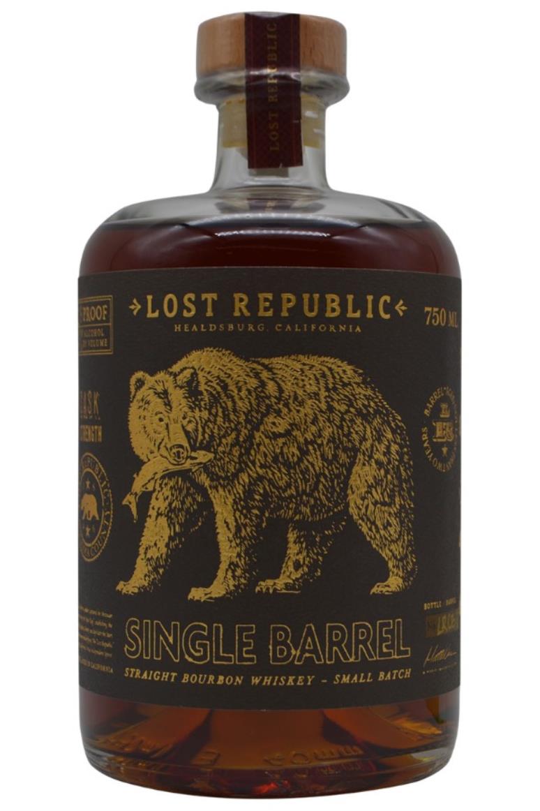 Lost Republic Distilling Co. Single Barrel Cask Strength Straight Bourbon Whisky
