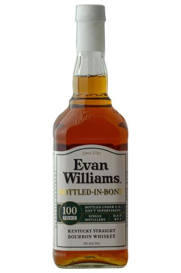 7777 Evan Williams White Label Bottled in Bond Kentucky Straight Bourbon Whiskey