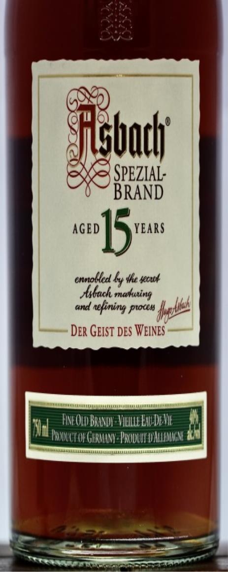 Asbach Uralt 15 Year German Brandy